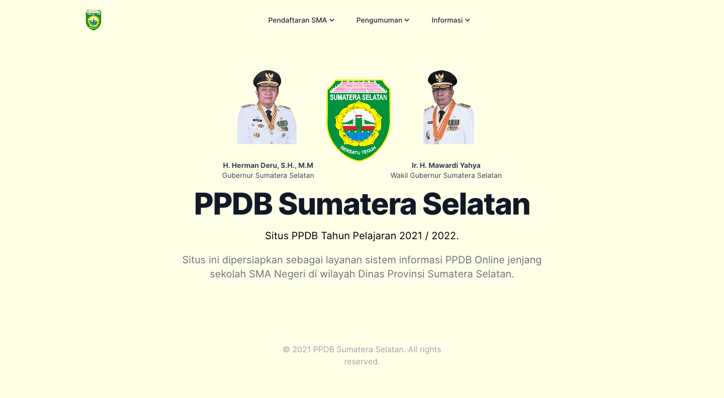 PPDB Sumatera Selatan
